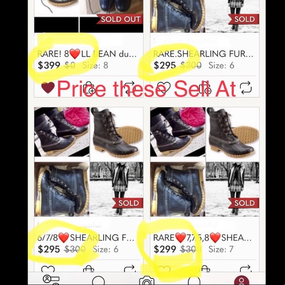 ❤️RARE Size 7/8 ShearlingFUR* LL BEAN BOOTS black ll bean L.L.Bean duck boot 8” - Picture 3 of 14